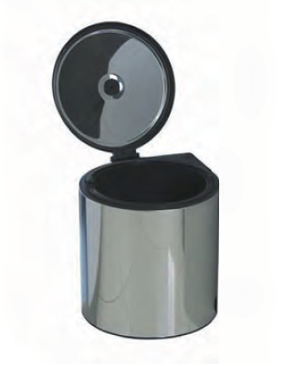 ведро для мусора металлическое хром 365*300*320 10 л сталь, S 2251 (заказ)