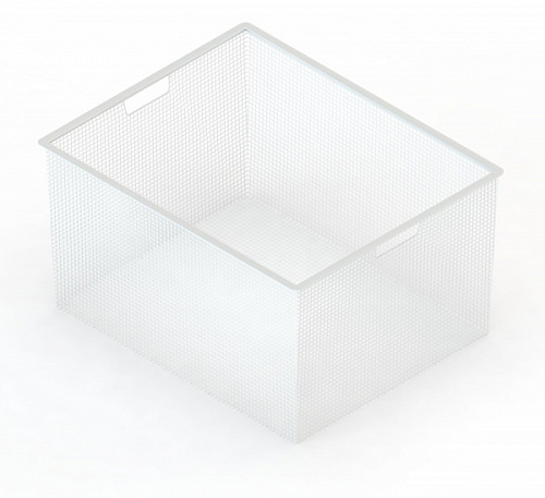 Аристо Корзина мелкосетчатая на 3 рельса 527*427 Н=285 мм БЕЛЫЙ GSA 0273 (заказ)