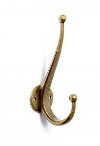 BRD K204.07MAB.6 Крючок SENOR 2-х рожковый Матовая старинная латунь (снято)