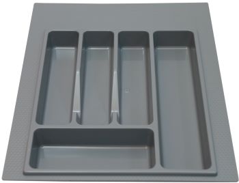 Лоток для столовых приборов 400-450 мм Серый с разметкой