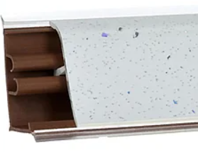 плинтус для столешниц 37*24*3,0 м Белая искра 1110 (37*24) АР850-1303 (стоп-лист)