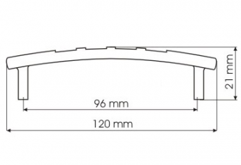 5532 Гратис ручка скоба 96 мм матовый хром SALE