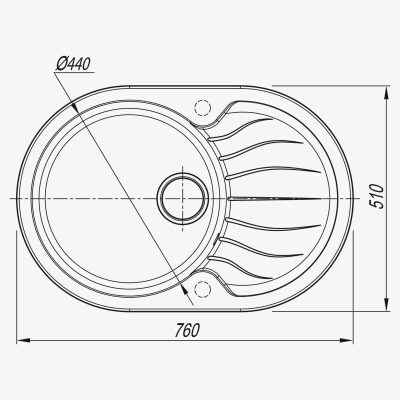 Мойка Dr. Gans Берта 760 овал терракота (заказ)