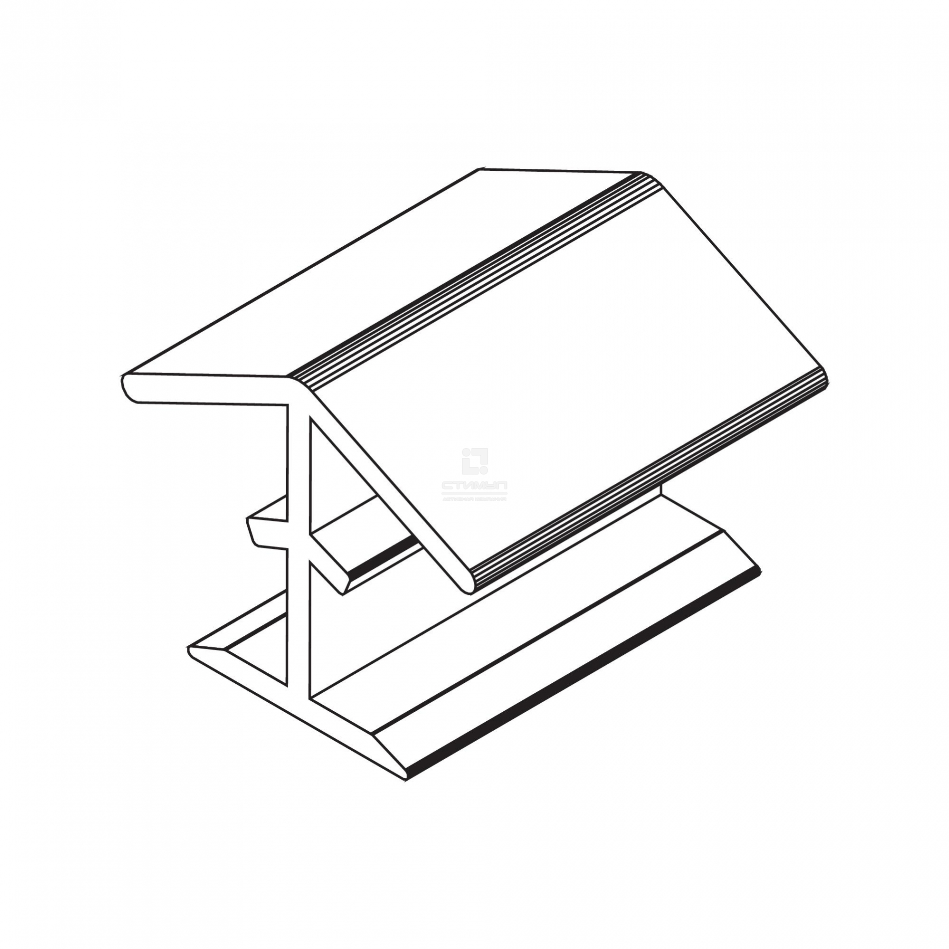 Угол 135 к цоколю Алюминий (157L) универ. Н100мм /ABS144 157L SALE (стоп-лист)