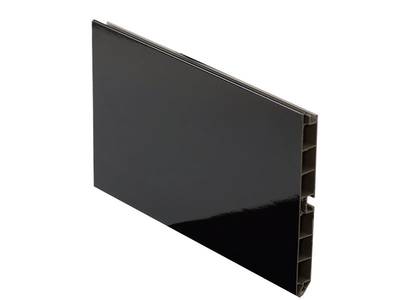 цоколь кухонный ПВХ 100 мм TERMOPLAST черный глянец 3 м SALE