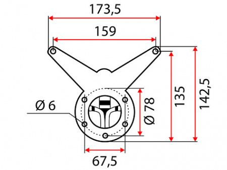 Опоры для столов и барных стоек квадратная 60*60 h=1100 черный SALE