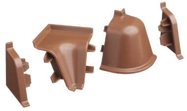 заглушки+ углы Rehau пластик коричневый 96116 SALE