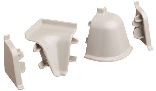 заглушки+ углы Rehau пластик серый 98138 SALE