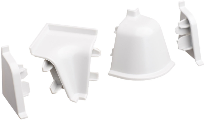 заглушки L+R Rehau пластик серый 98102 (WAP118) (в стопе)