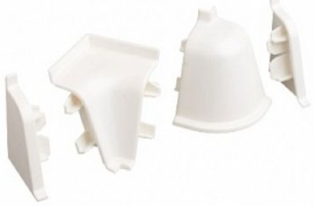 заглушки L+R Rehau пластик белый 11509