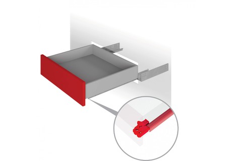 BRD DB4465/Zn направляющие скрытого монтажа push-open 450 (заказ)