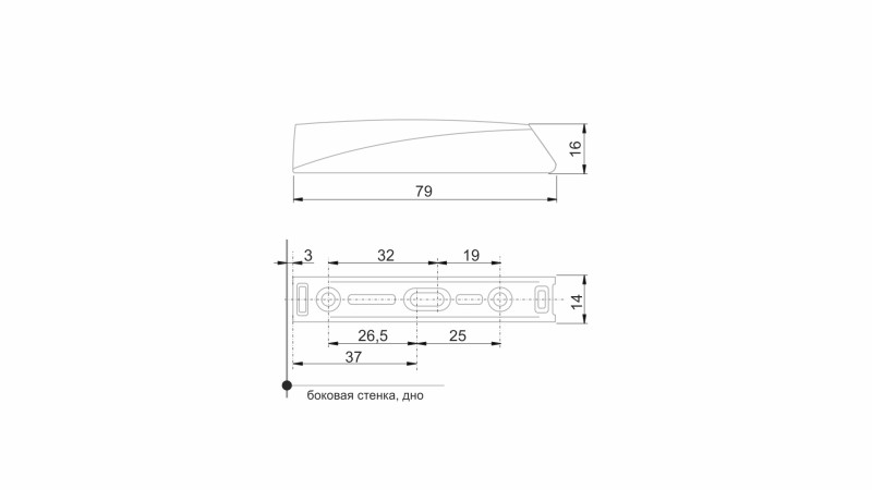 BRD AMF16/GR корпус для накладной установки AMF14 и AMF15