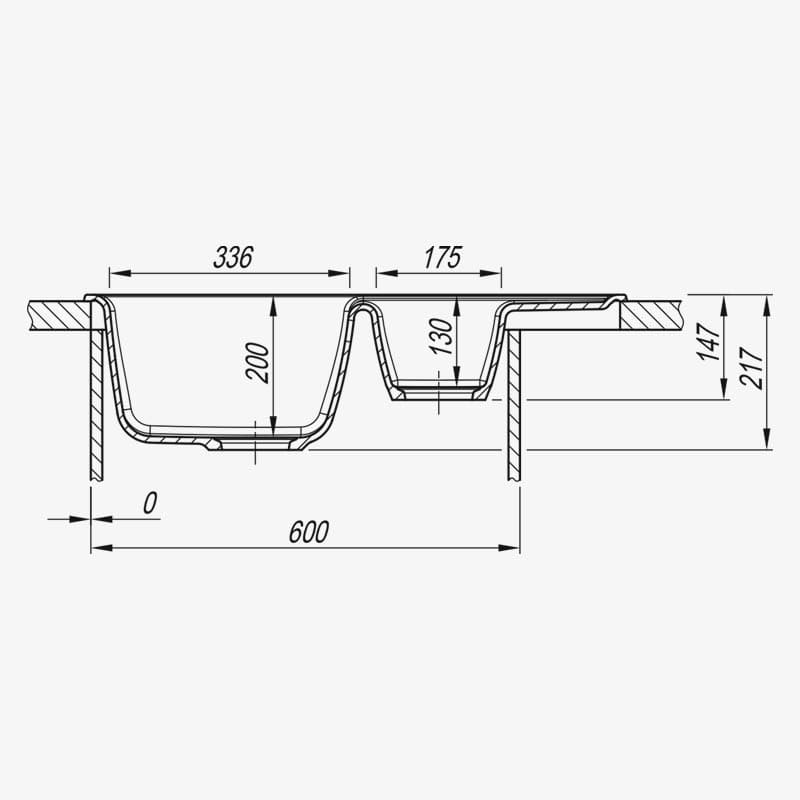 Мойка Dr. Gans Астра К 760 с каландером белый (заказ)