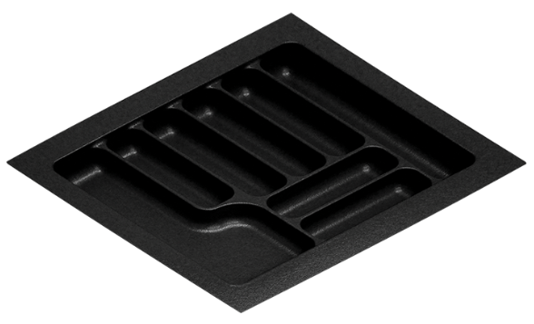 Лоток для столовых приборов Starax 700 мм черный