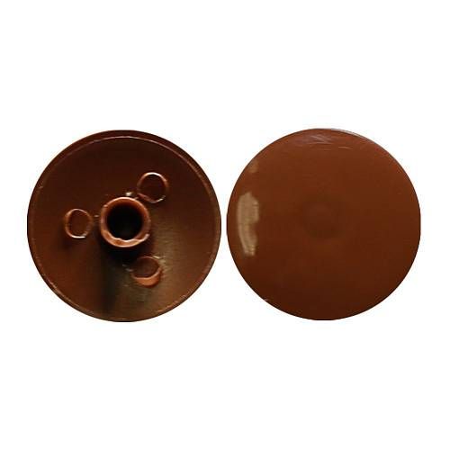 заглушки пластиковые для Эксцентрика d-18 орех светлый №10 ( кратно 50 шт.)