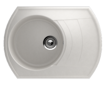 Мойка ULGRAN U-206-341 овал универсальная молочный