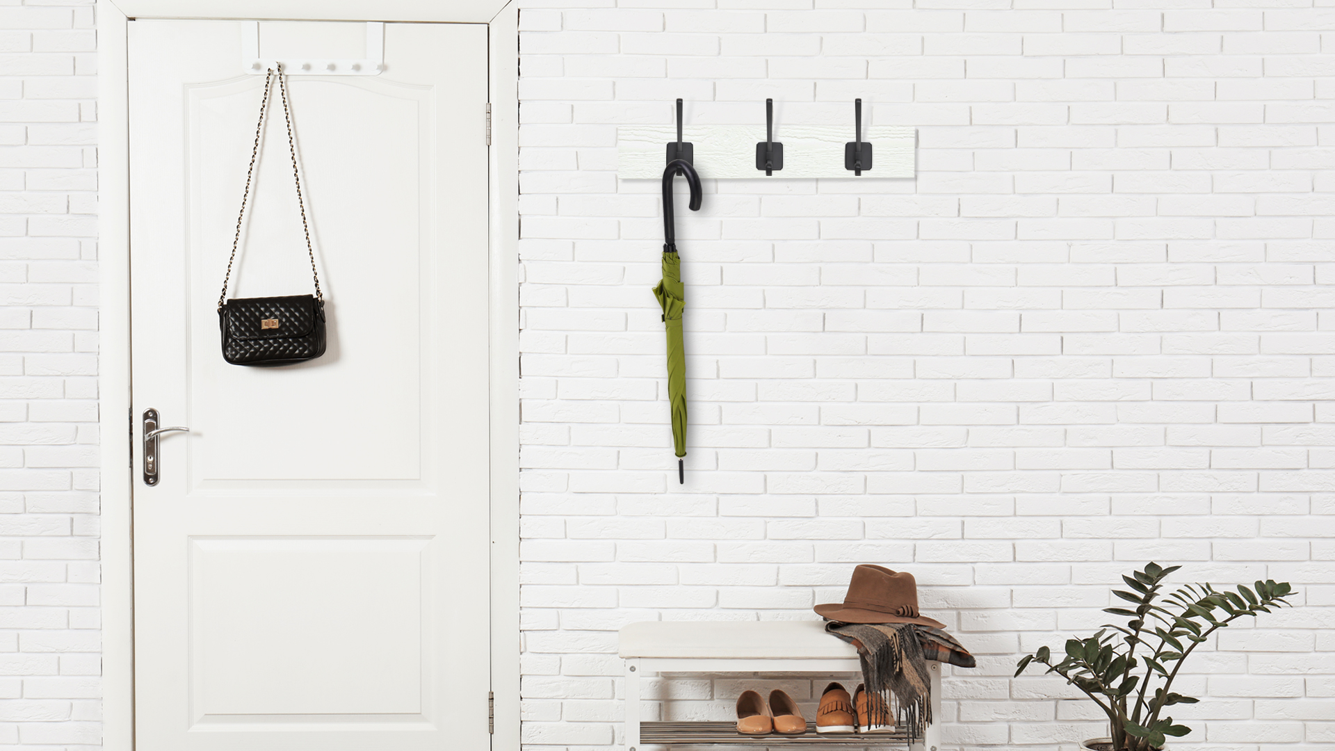 BRD K217BL.9 Крючок HENRY 2-х рожковый черный матовый