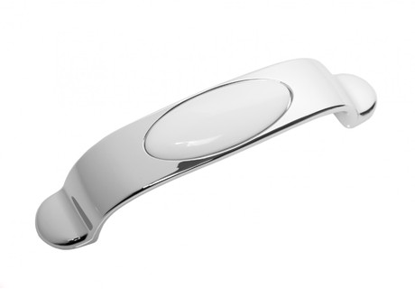 BRD RS119CP.4/W ручка-скоба 96мм CANDY хром полированный/белый SALE