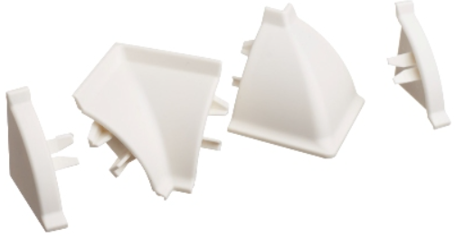 заглушки L+R Rehau пластик белый 91115 (к плинтусу 113) SALE