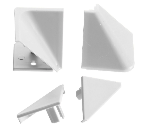 заглушки L+R Rehau пластик белый 91115 (к плинтусу 113) SALE