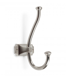 BRD K215BSN.8 Крючок KARL 2-х рожковый Атласный сатиновый никель (заказ)