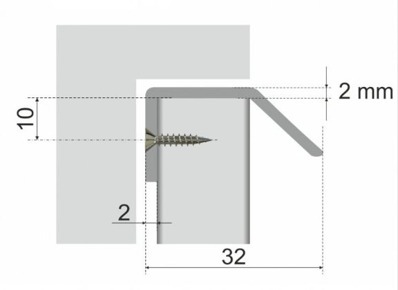 BRD RT007BAP.1 ручка-скоба торцевая  DETAIL браш/старинное олово SALE