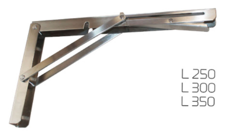 SETE Полкодержатель складной ,L=300.сталь (2 шт) SALE