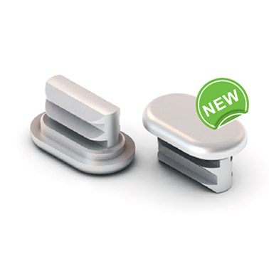 Аристо Заглушки штанги для обуви, пластик, черный