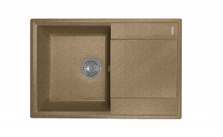 Мойка FLORENTINA Консул 760*500*197 прямоугольная коричневый (стоп-лист)