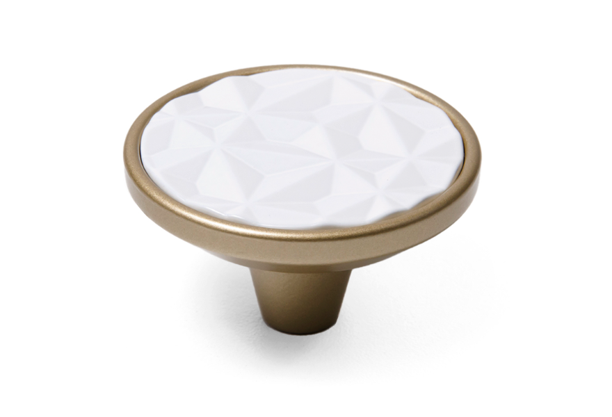 BRD RC523RCHMP.1/W ручка-кнопка SFERA FACTURA розовое шампанское/белый (заказ)