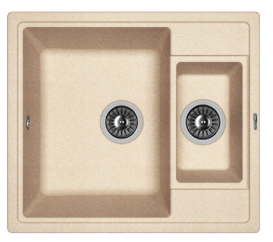 Мойка FLORENTINA Липси К 580*510*217  песочный (стоп-лист)