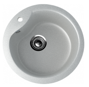 Мойка ULGRAN U-102-310 круглая  серый