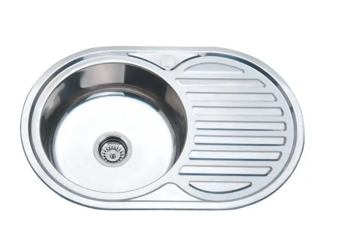 Мойка MARRBAXX  770*500*0,8 овальная универсальная хром полированный