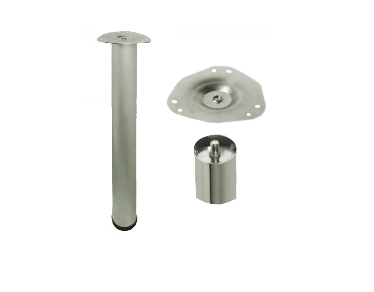 Опоры для столов и барных стоек  h 820 d 60 матовый никель (на площадке) SALE