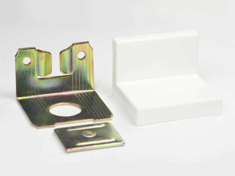 SAMET Уголок фиксирующий + накладка  белый