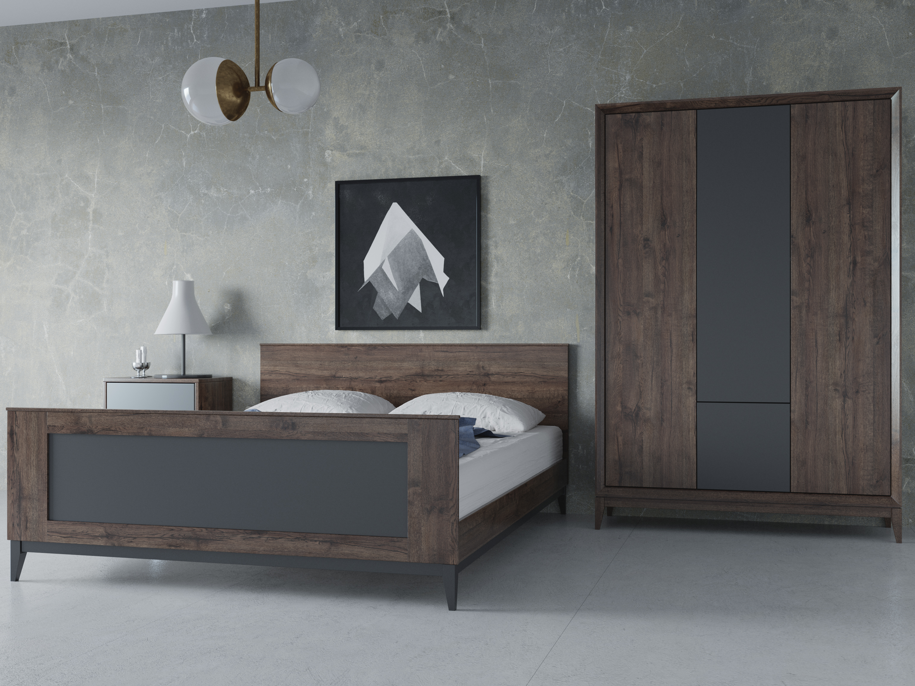 16мм ЛДСП 2750*1830 УД 2 группа - Дуб Апрель темный PR(поры дерева)