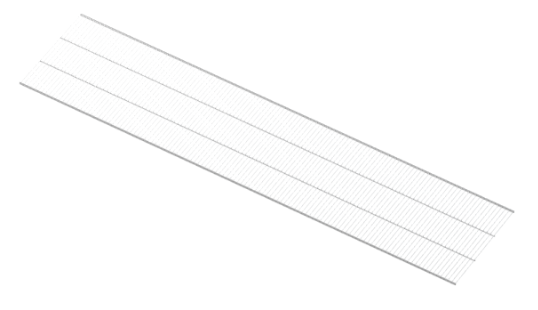 Аристо Полка проволочная, серия 460, L=1823 БЕЛЫЙ WA0288