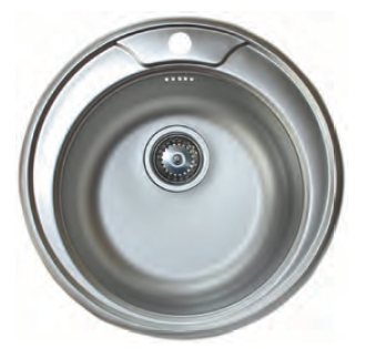 Мойка D510мм/0,6мм/декор/ Ledeme