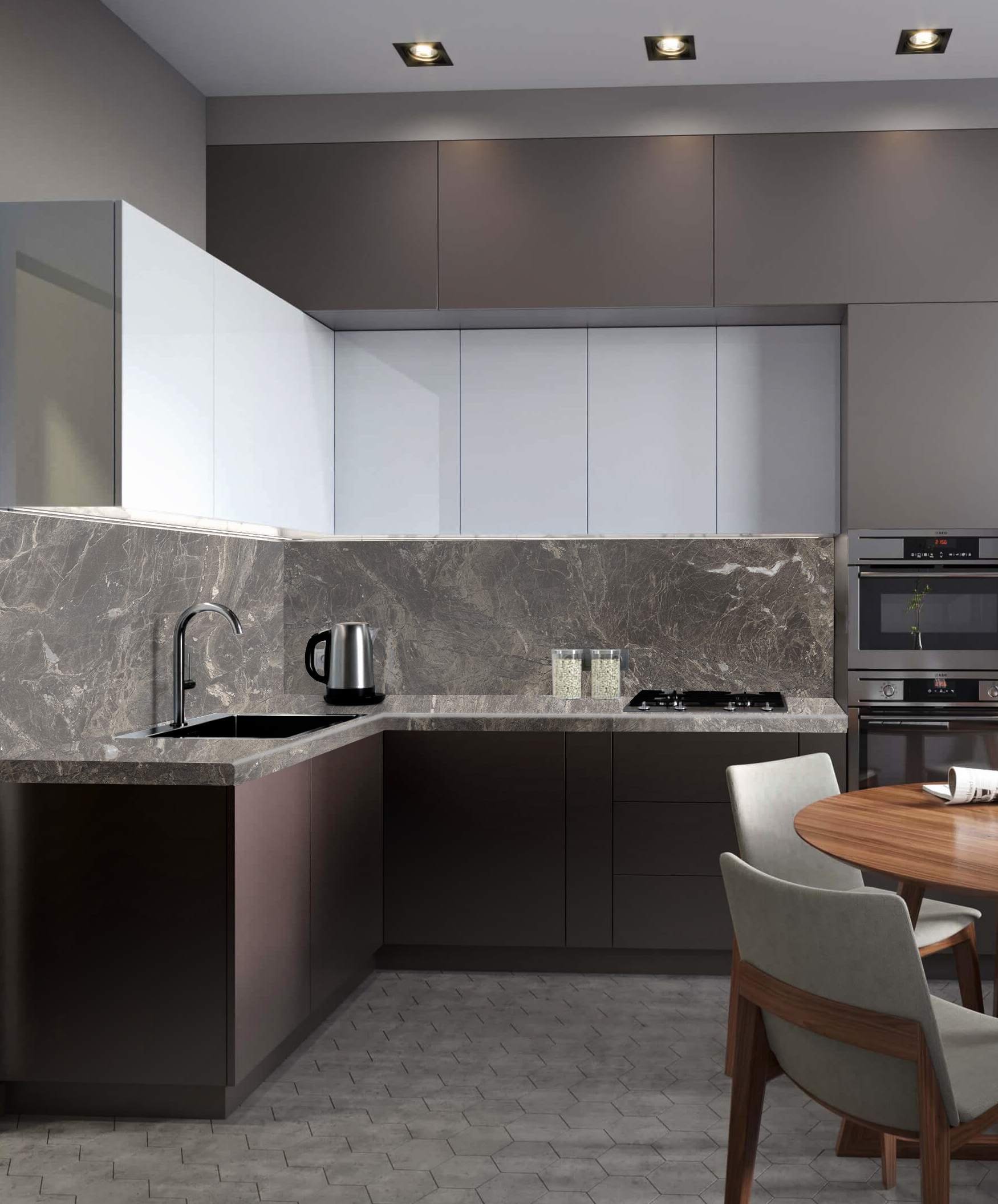 Столешница КЕДР МК 3000*600*38мм 2 группа - Маракайбо 939/1 глянец (снят)