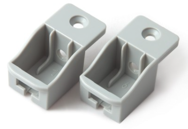 BRD SBH40/GR Держатель рейлинга для SB08 СТАРТ (пластик), серый