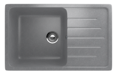 мойка ULGRAN U-400-342 прямоугольная универсальная графитовый