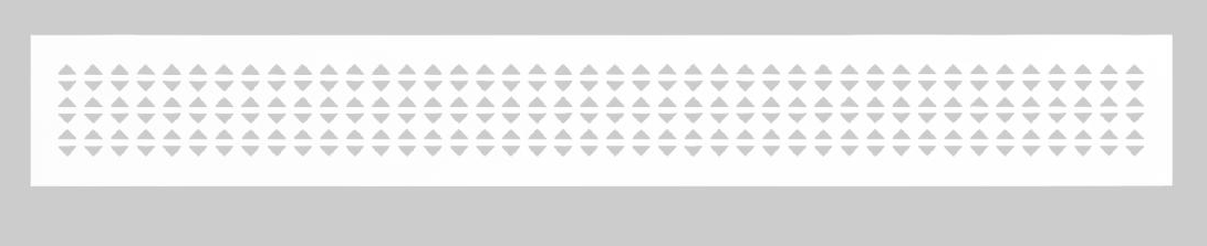 SETE вентиляционная решетка 60*484, белая NEW