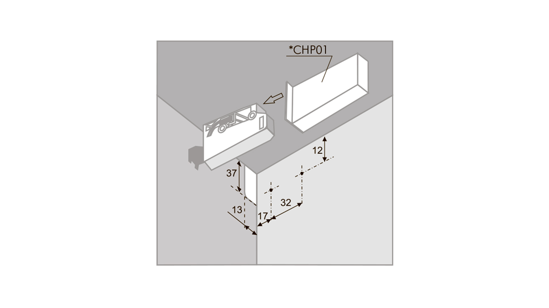 BRD навес для шкафа  CH01 (ABS+сталь)