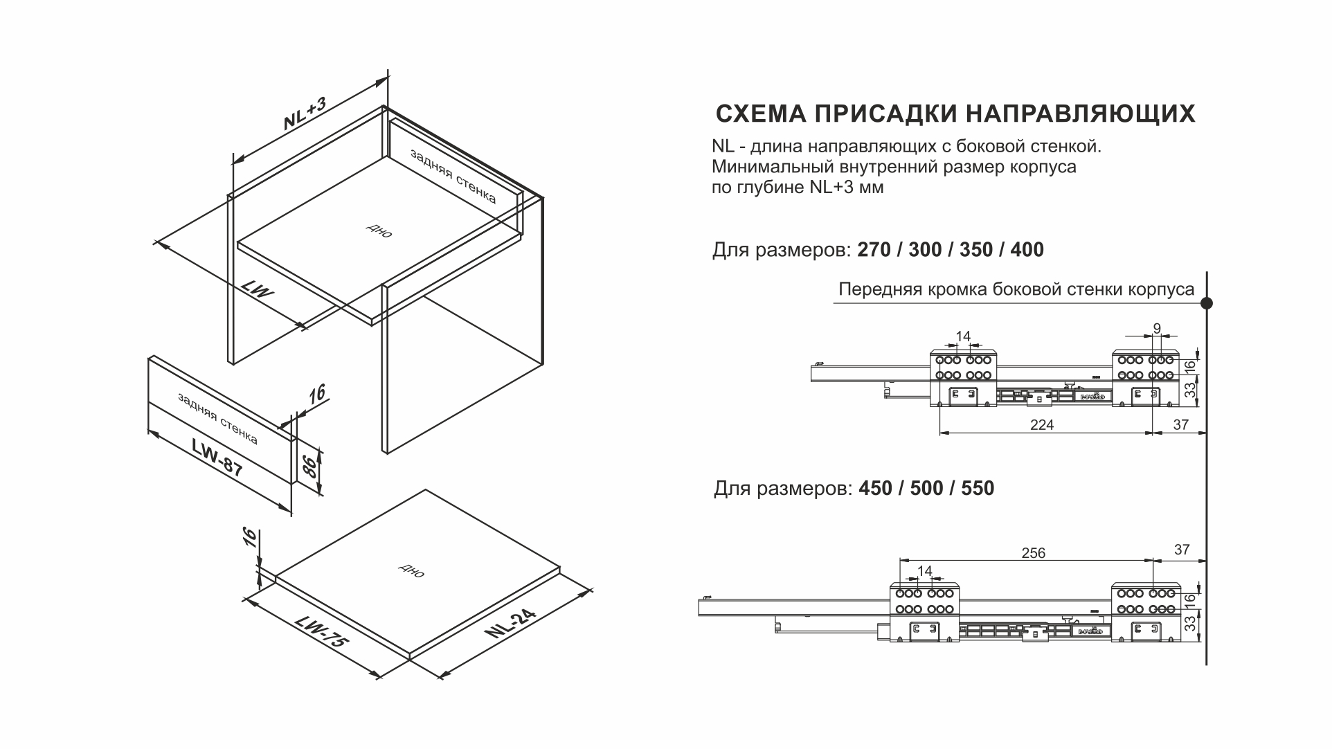 BRD SB18GRPH.1/550 Комплект СТАРТ 86мм soft-closing (плавное закрывание), графит
