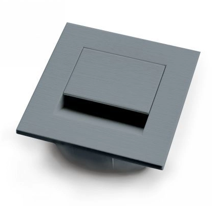 заглушка для кабеля квадрат 66*66мм, серый