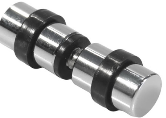 Полкодержатель двусторонний для стеклянных полок бочонок, хром SALE