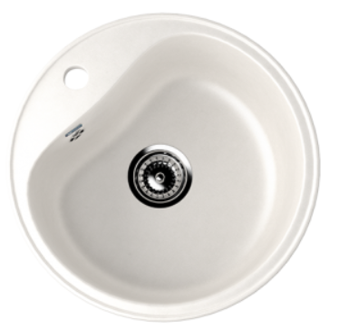 Мойка ULGRAN U-100-341 круглая  молочный