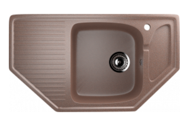 Мойка ULGRAN U-109-307 трапеция  терракот