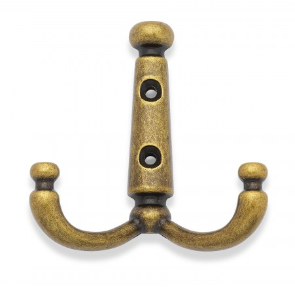 BRD K250MAB.6 Крючок DOLCE LF 2-х рожковый Матовая старинная латунь (заказ)