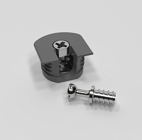 Экцентриковая стяжка (аналог RAFIX) 16мм №14 Темно-серый (стоп-лист)